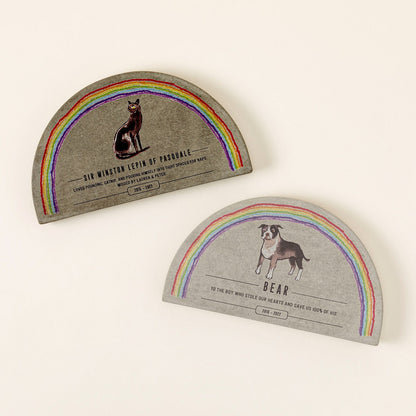 Rainbow Bridge Pet Memorial Garden Plaque