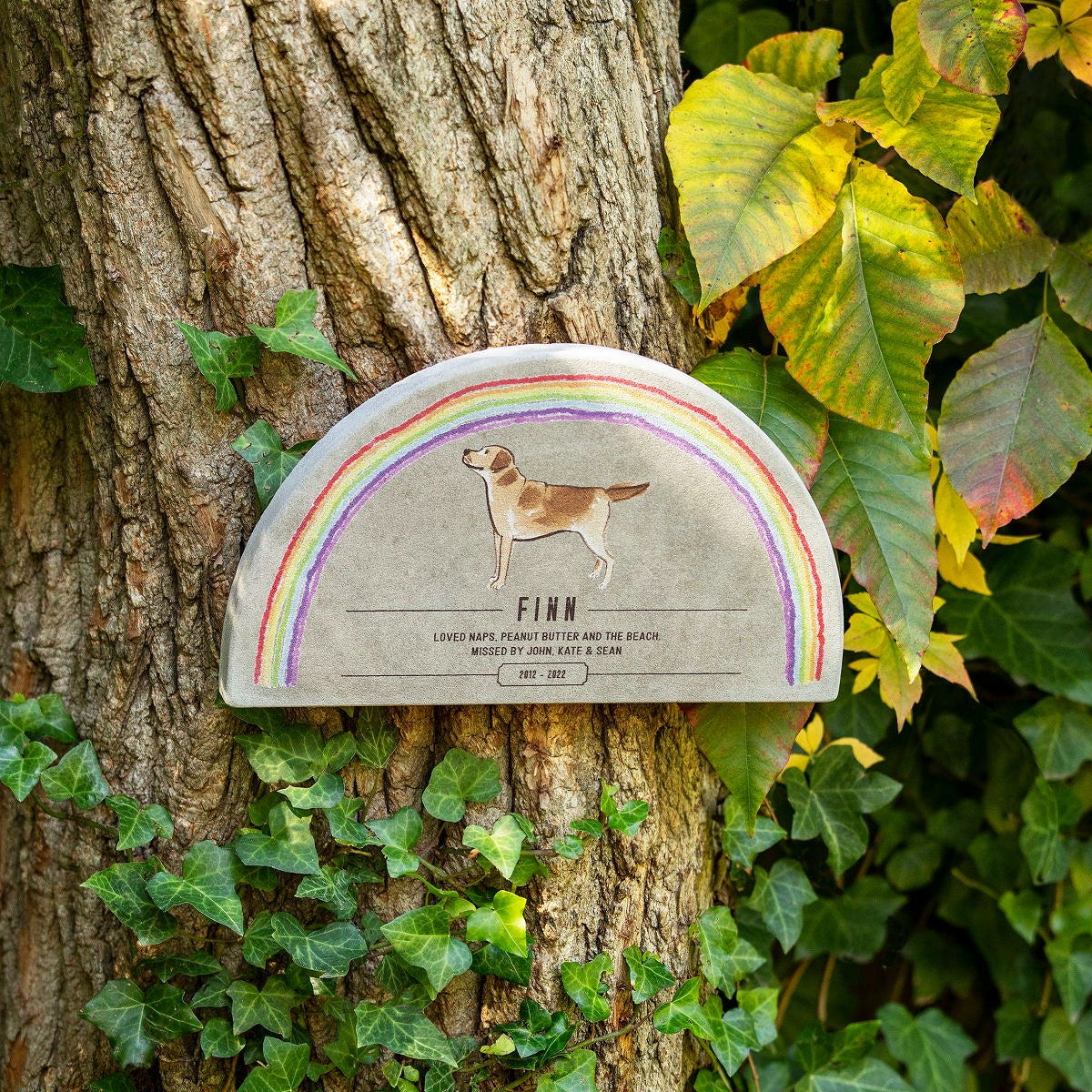 Rainbow Bridge Pet Memorial Garden Plaque