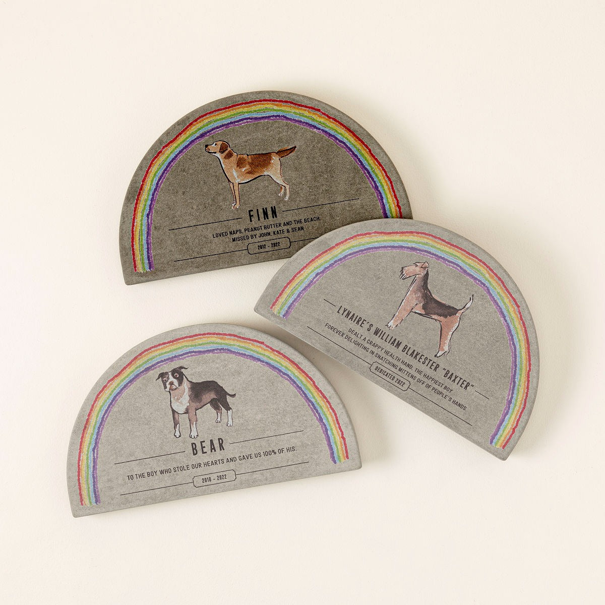 Rainbow Bridge Pet Memorial Garden Plaque
