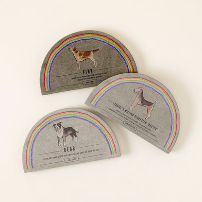 Rainbow Bridge Pet Memorial Garden Plaque