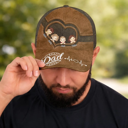 Best Dad Ever - Family Personalized Custom Hat