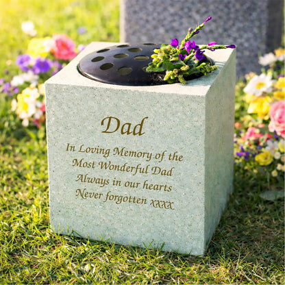 Personalized Message Memorial Vase