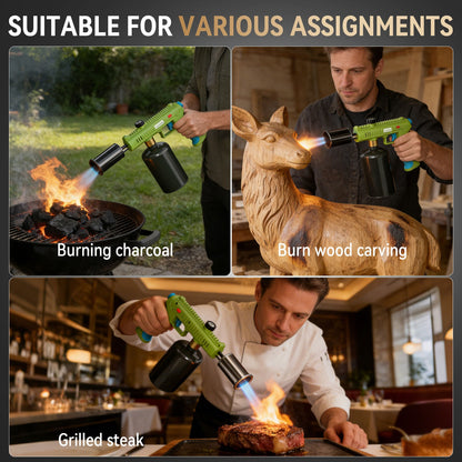 Multi-Use Propane Torch Gun | Adjustable Flame Handheld Blow Torch