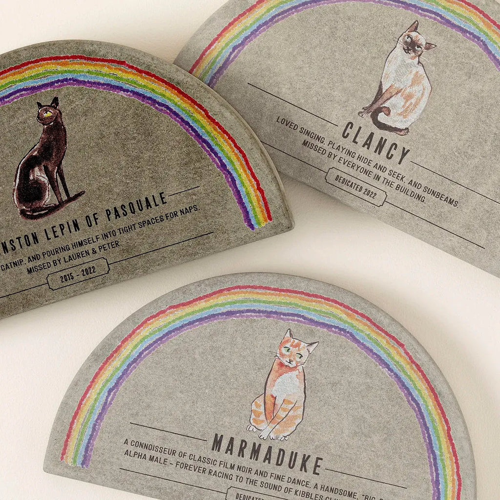 Rainbow Bridge Pet Memorial Garden Plaque