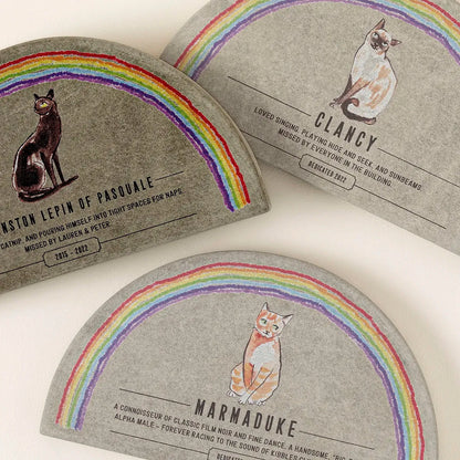 Rainbow Bridge Pet Memorial Garden Plaque