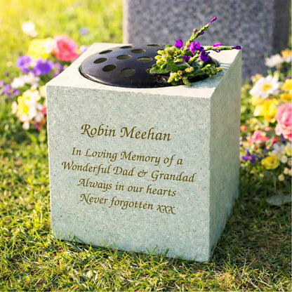 Personalized Message Memorial Vase
