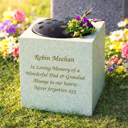 Personalized Message Memorial Vase