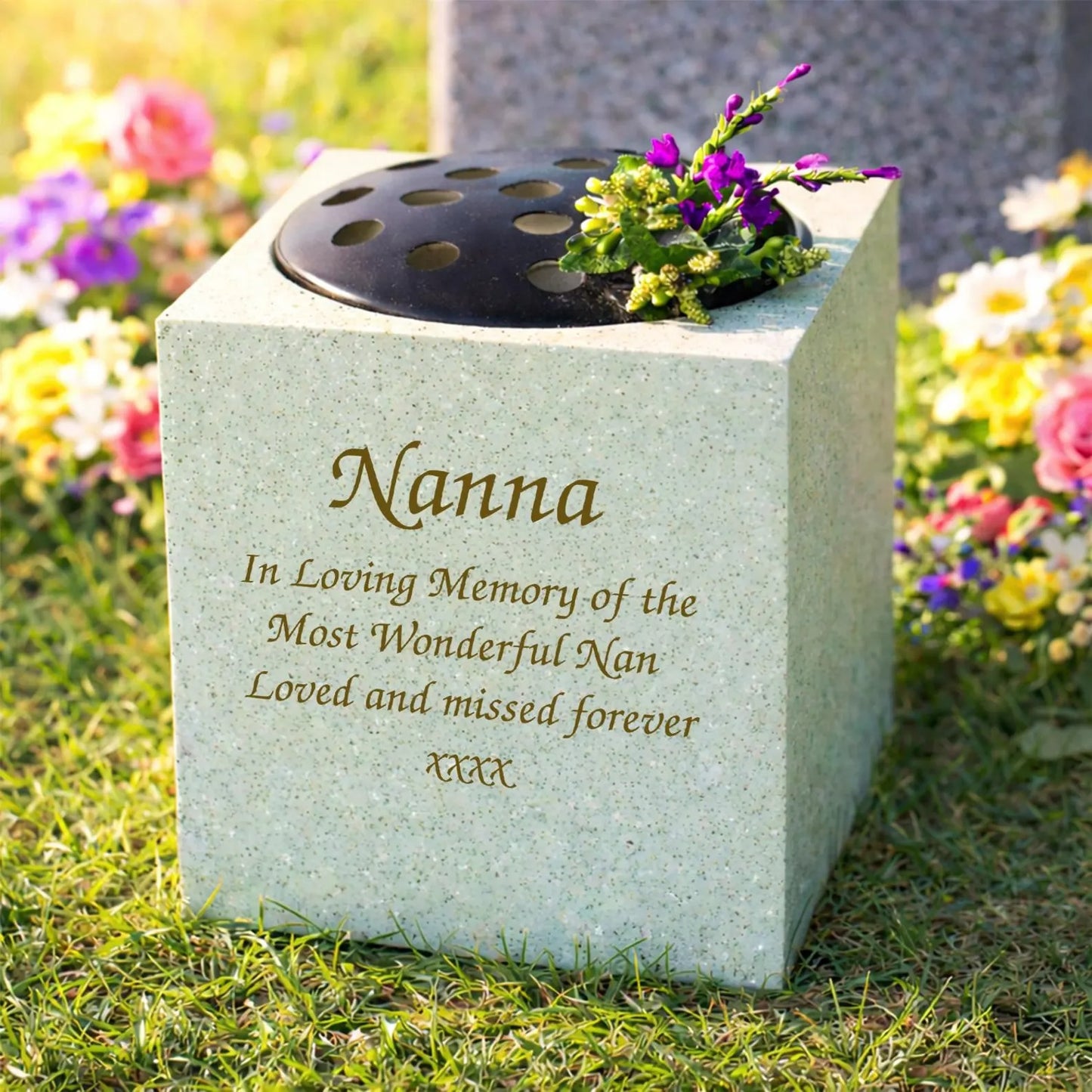 Personalized Message Memorial Vase