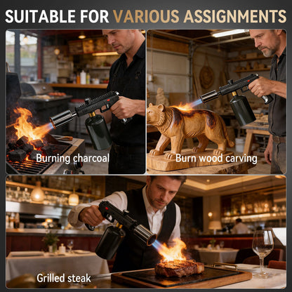 Multi-Use Propane Torch Gun | Adjustable Flame Handheld Blow Torch