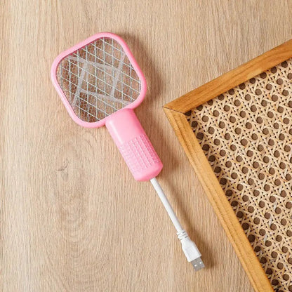 Plug-in Wall Mount Electric Bug Zapper Racket | 2-in-1 Mosquito Fly Killer
