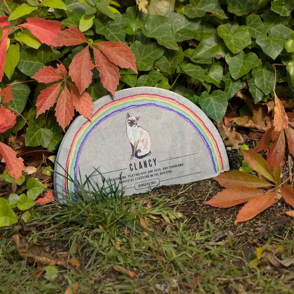 Rainbow Bridge Pet Memorial Garden Plaque