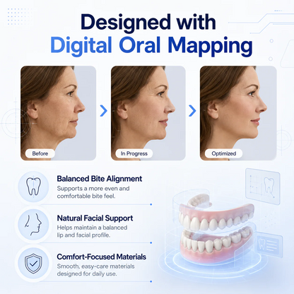 🦷 Medical Full Denture with Strong Suction Custom-Fit Full Functional Dentures