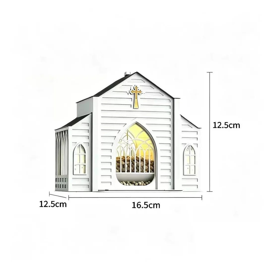 The Sanctuary Glow Church Bird Feeder