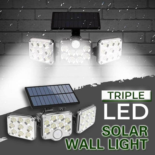 🎄Kerstdeal ALTIJD !✨ Drievoudige LED Zonne-energie Muurverlichting - Laatste Dag 50% KORTING! 🌞